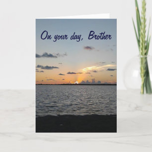 CARTE FRÈRE DU LEVER AU SOLEIL=ANNIVERSAIRE FANTASTIQUE