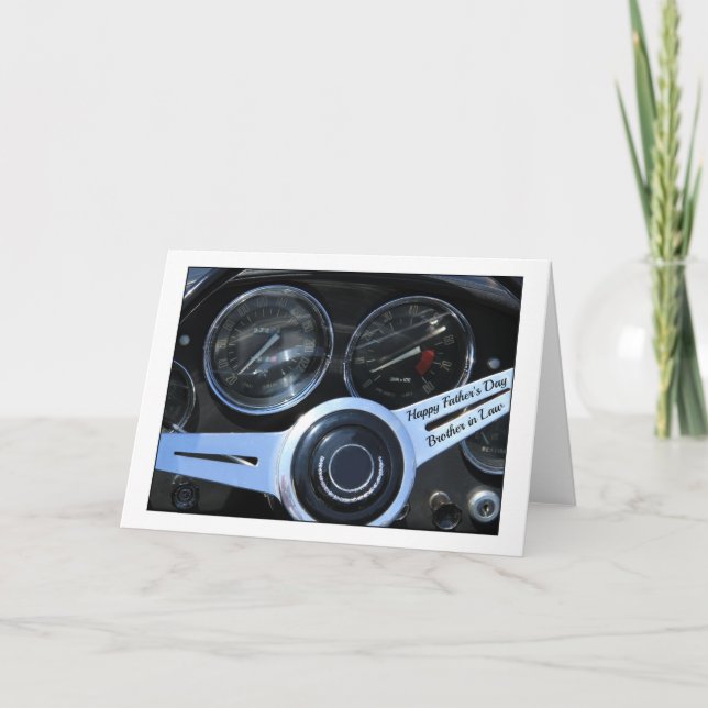 Carte Frère en droit Bonne Fête des pères (Devant)