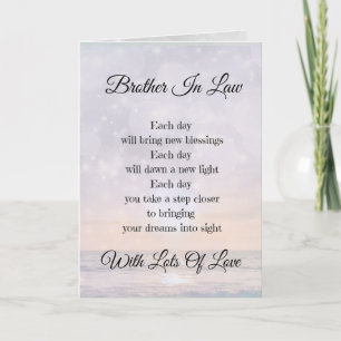 Carte Frère En Droit Encouragement Poème Salutation