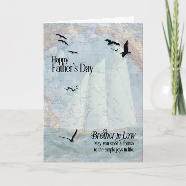 Carte Frère en droit La Fête des pères maritime (Devant)