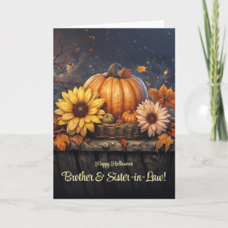 Carte Frère et soeur en droit Joyeux Halloween