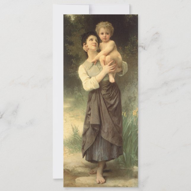 Carte Frère et soeur par William Adolphe Bouguereau (Devant)