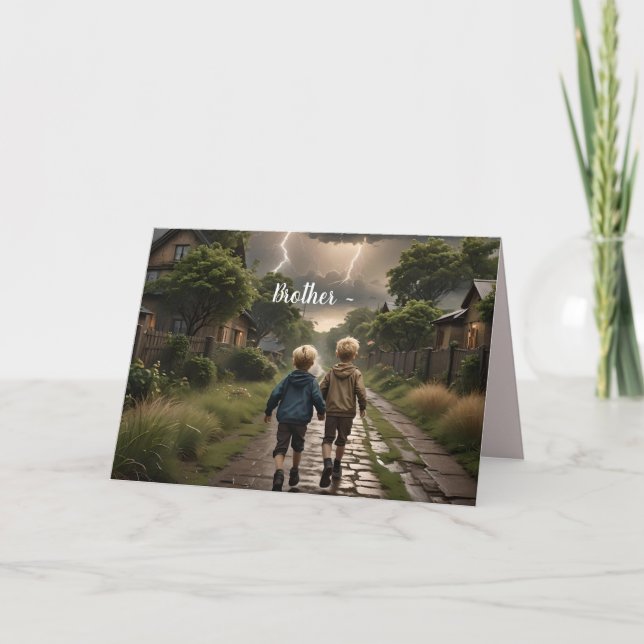 CARTE FRÈRE POUR N'IMPORTE QUEL MOMENT (Devant)