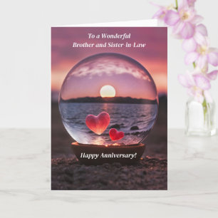 Carte Frère Soeur en Droit Bonne Anniversaire Mariage