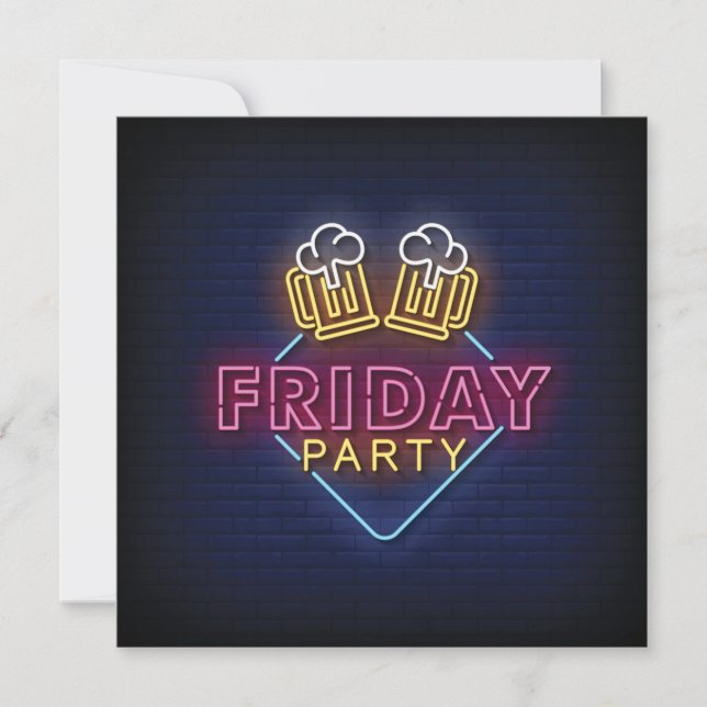 Carte Friday Party (Devant)
