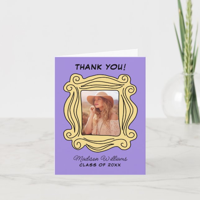 Carte FRIENDS™ Celui avec la graduation - Merci (Devant)