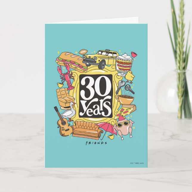 Carte FRIENDS™ | Graphique 30 ans (Devant)