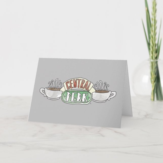 Carte FRIENDS™| Logo Central Perk Watercolor (Devant)