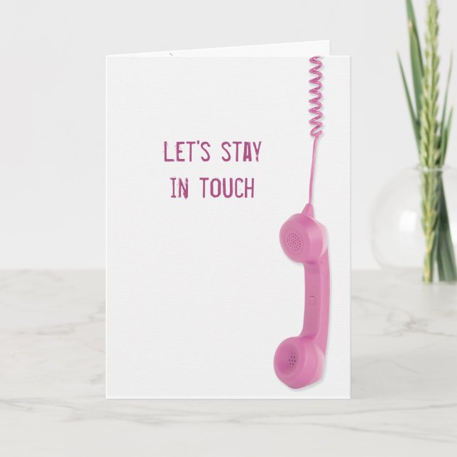 Carte Friendship Stay In Touch Phone (Devant)