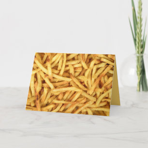 Carte Fries françaises d'anniversaire