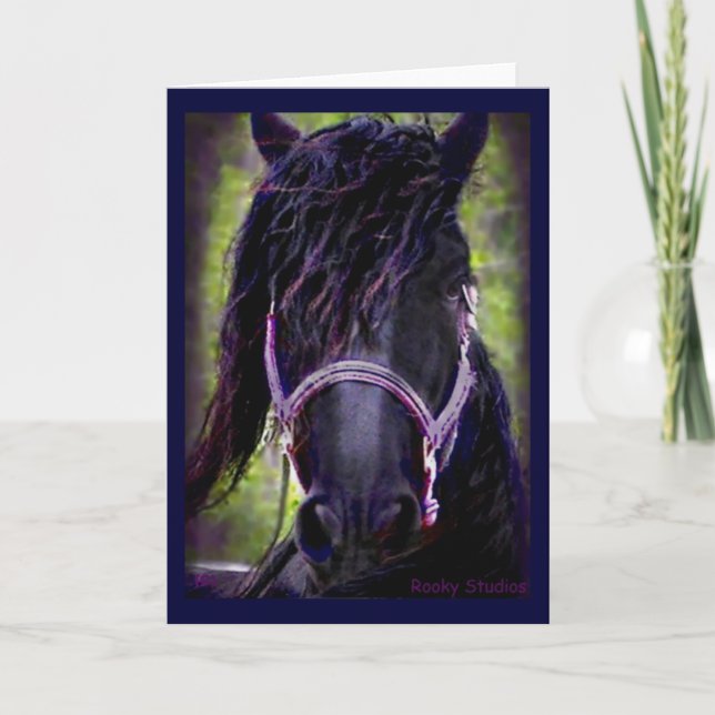 Carte Friesian Stallion (Devant)