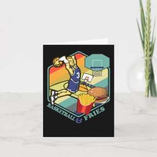 Carte Frites de basketball Fastfood Burger Basketteur