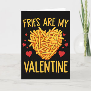 Carte Frites Sont Mon Amour De La Saint-Valentin Frites