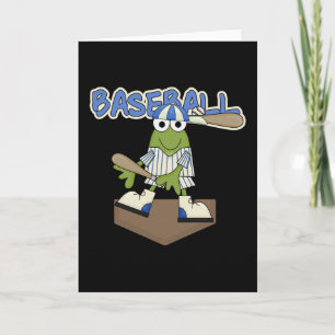 Carte Frog Baseball Home Plate Tshirts et cadeaux