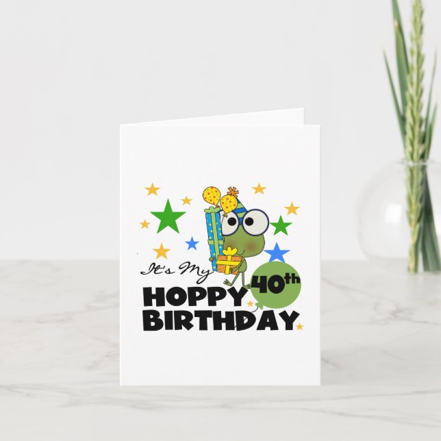 Carte Froggie Hoppy 40e anniversaire (Devant)