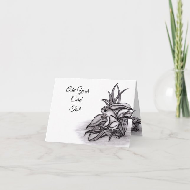 Carte Froggy, Ajouter Votre Texte (Devant)