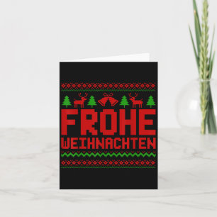 Carte Frohe Weihnachten Joyeux Noël En Allemand Drôle