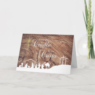 Carte From the Cradle to the Cross Christmas