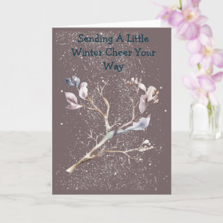 Carte Frosty Fun Soft Color Greeting Card