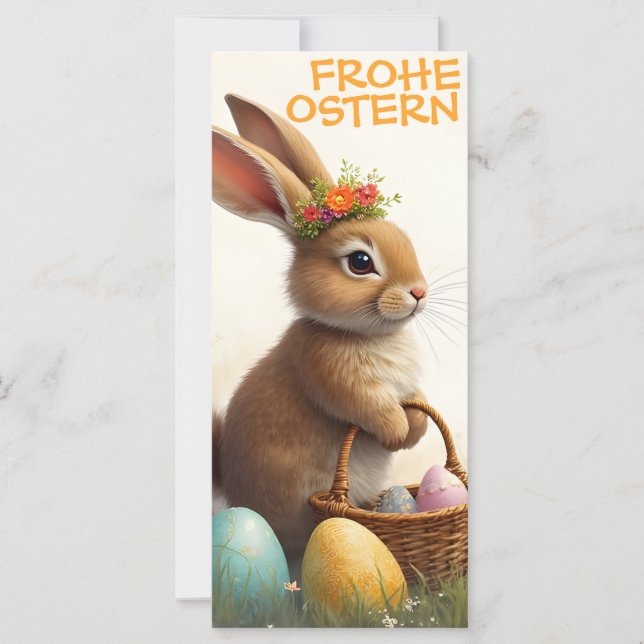 Carte Frühlingsgrüß vom Osterhasen (Devant)