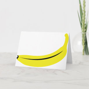 Carte fruit de banane jaune