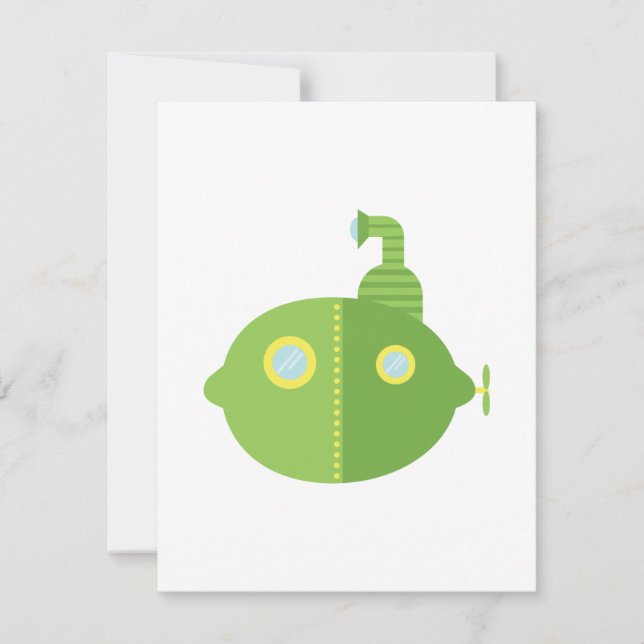 Carte Fruit de citron vert sous-marin (Devant)