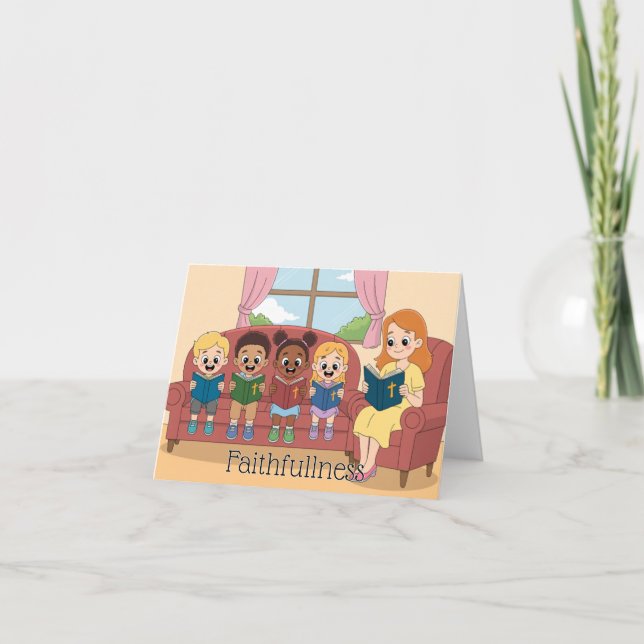 Carte Fruit de l'Esprit : Foi de l'Enfant (Devant)