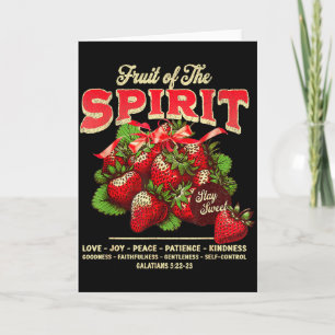 Carte Fruit de l'Esprit Verset Biblique Chrétien Religie