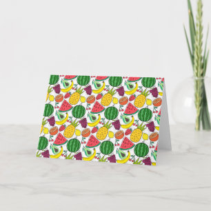Carte Fruit motif transparent motif de surface de frui