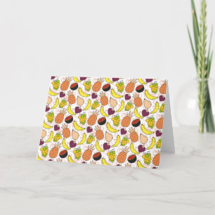 Carte Fruit motif transparent motif de surface de frui