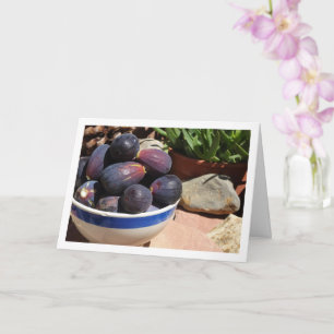 Carte Fruits de Fig dans la vie morte du bol