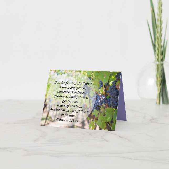 Carte Fruits de l'Esprit Salutation (Devant)