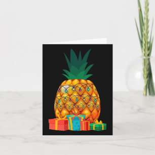 Carte Fruits tropicaux d'été hawaïen Noël d'ananas