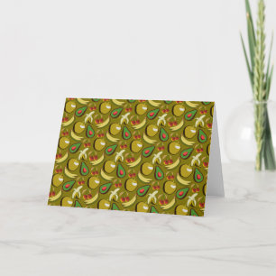 Carte Fruits tropicaux sans soudure motif jaune