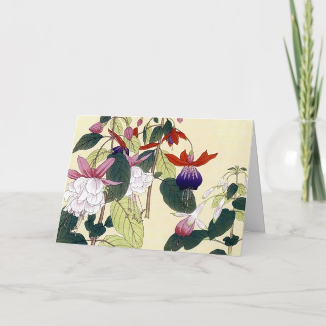 Carte Fuchsias japonaises (Devant)