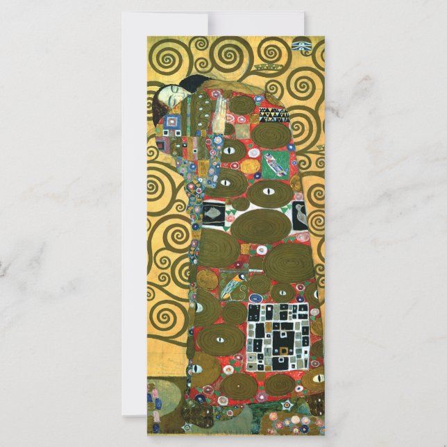 Carte Fulfillment aka The Embrace par Gustav Klimt (Devant)