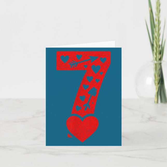Carte Fun 67 Number 6-7 6 7 Matching Valentine Six Seven (Devant)