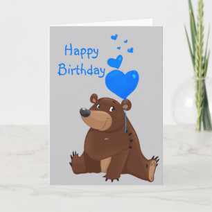 Carte Fun Anniversaire Brag À propos de votre âge Ours