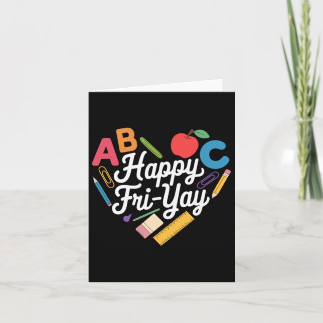 Carte Fun Back To School Collection Heureux Fri-yay Funn (Devant)