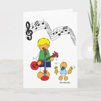 Carte Fun birthday card card, I have a song for you
