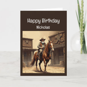 Carte Fun Birthday Western Wild West Humour