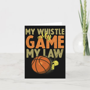 Carte Fun Bysketbyll Citations d'arbitre Don I Hoops Ref