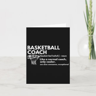 Carte Fun Bysketbyll Coach Définition Coaching Cadeau