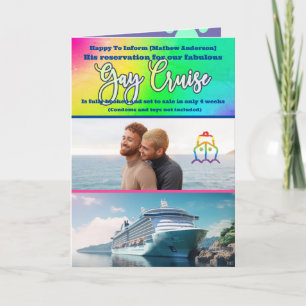 Carte Fun Chat Photo Gay Croisière Gay