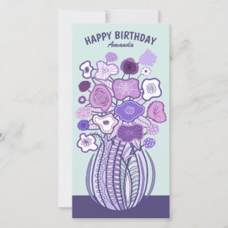 Carte Fun cheerful flower bouquet CC0885 Birthday card