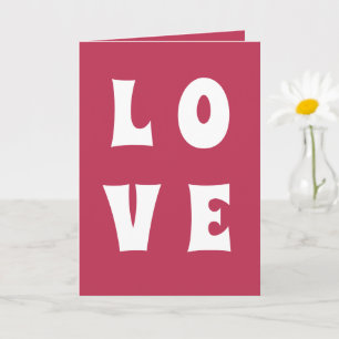 Carte Fun Cherry Magenta Love Valentine's Day Card