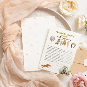 Carte Fun Facts Wings Game Fisherman Derby Baby shower