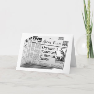 Carte Fun félicitations card pour le nouveau poste de l'