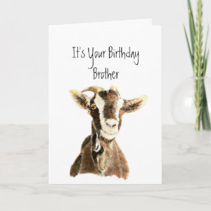 Carte Fun Frère Anniversaire sur la colline, Vieux Humou