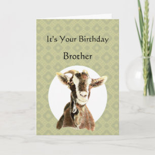 Carte Fun Frère Anniversaire sur la colline, Vieux Humou